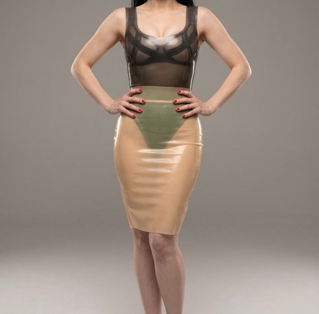 Ladies Latex Bridget Skirt